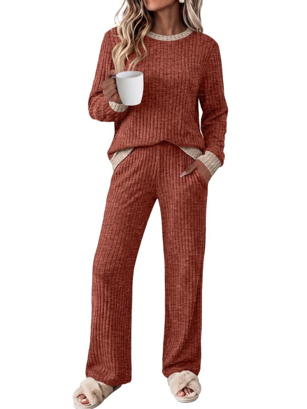 Lounge Sets for Women Two Piece Fall Fashion Matching Sets Comfy Airport Travel